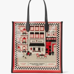 Kate Spade Slice Pizzeria Canvas Large Gotham Tote
